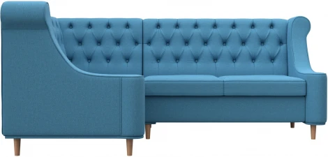 Диван кухонный угловой Бронкс левый угол (Голубой/Рогожка) Лига Диванов арт.123981L