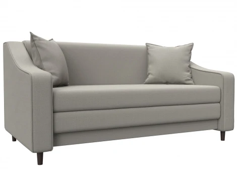 Диван прямой Лига-071 (ЛДСП,Брус,Фанера/Дерево/Рогожка/Бежевый) Лига Диванов 129650