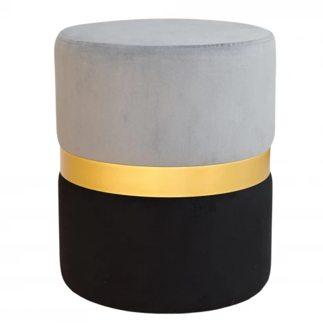 Пуф Dreambag Колорадо Серо-Черный (Золото) 13667