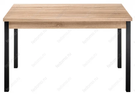 Стол Woodville Оригон сонома / черный матовый 368664