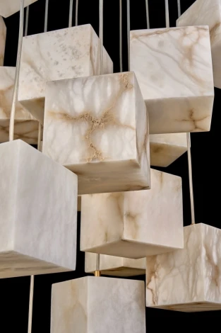 Подвесная люстра каскадная Fluorite Solidez FL1109-16P (220V, на проводе)