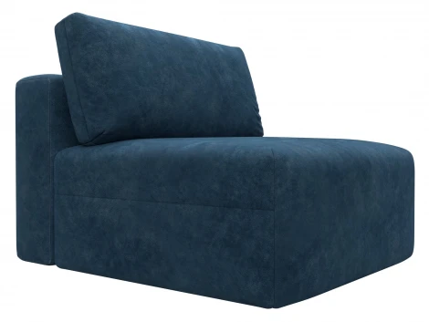 Модуль диван Лига-060 НПБ (ЛДСП,Брус,Фанера,Велюр/Синий) Лига Диванов 129548