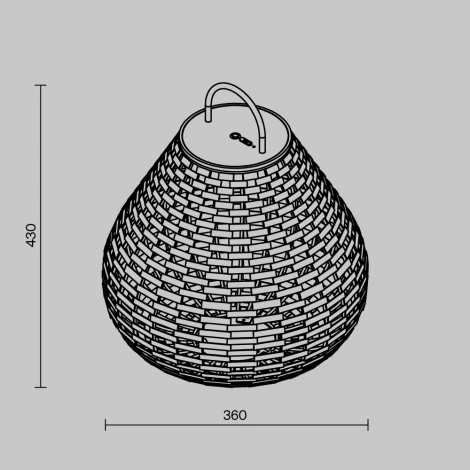 Уличный переносной аккумуляторный светильник Outdoor O530FL-L5B3K
