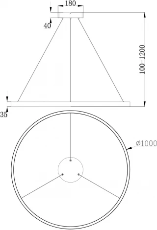 Подвесной светильник Maytoni Rim MOD058PL-L54W4K