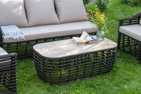 "Ницца" лаунж-зона из искусственного ротанга, цвет бронзовый 4SIS арт.УТ-00007660