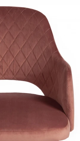 Кресло VALKYRIA (mod. 711) / 1 шт. в упаковке (Ткань,Металл /Коралловый,Черный)