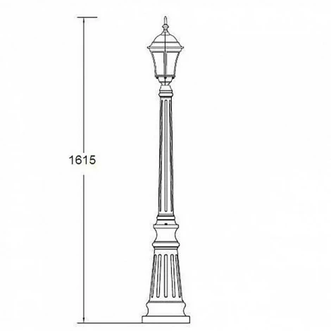 Наземный фонарь Oasis Light 91311S Bl
