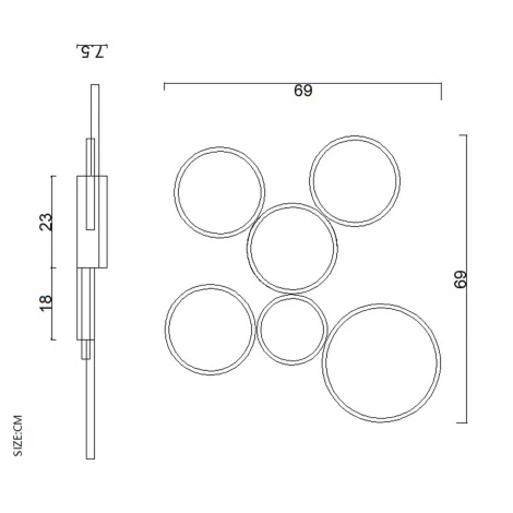 Потолочная люстра LED Lu Carte Fortano LC-11-1426