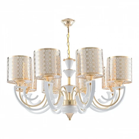 Подвесная люстра Arte Milano Florentia-8857 308857/8 Wh/Gd (220V, на цепи)