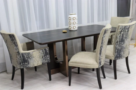 Стол обеденный IST-CASA Астория NH2114L,180х90х76 см, черный мрамор