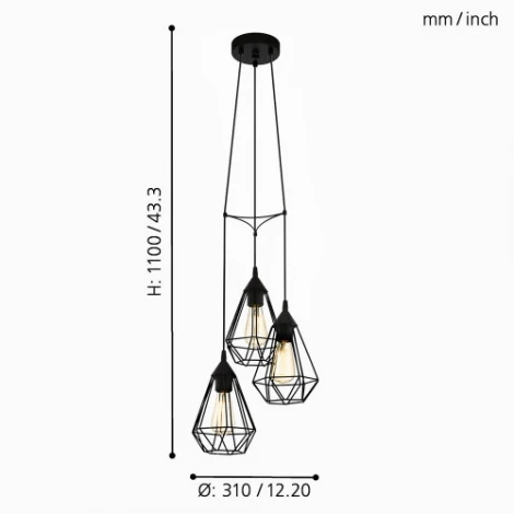 Подвесной светильник Eglo Tarbes 94191 (220V, на проводе)