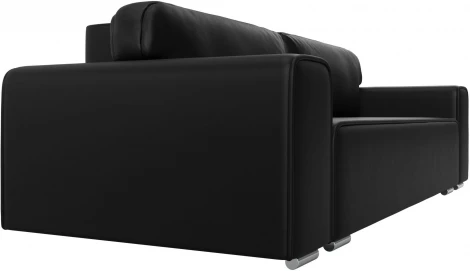 Диван прямой Лига-029 (Черный/Экокожа) Лига Диванов арт.121033