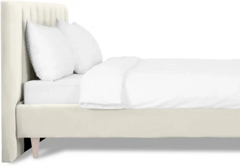 Кровать Queen II Sofia L 1600 ОГОГО (арт.577477), (Ткань/Белый)