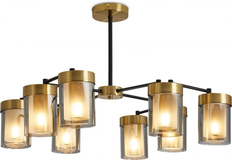 Потолочная люстра на штанге Freya Lora FR5432PL-08BBS (220V)