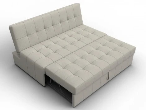 Диван прямой Лига-107 (160) (ЛДСП,Брус,Фанера,Рогожка/Бежевый) Лига Диванов 134912