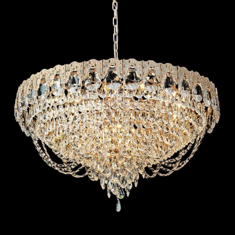 Подвесная люстра хрустальная Modelux MODELUX ML.8881.18P GD