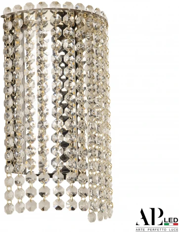 Бра светодиодное APL LED Sicilia SH500.B5.16-27.A.Gd.3000 (220V, хрусталь, подвески)