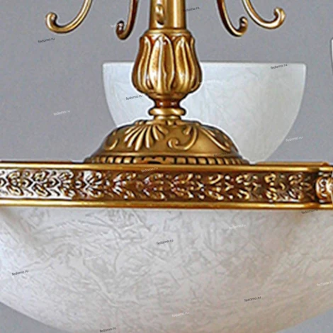 Люстра подвесная Ambiente by Brizzi Seville, 10 ламп, бронза с белым