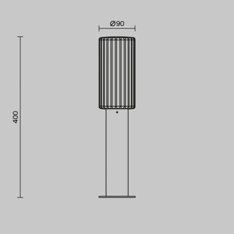 Наземный уличный светильник Maytoni Outdoor Rib O502FL-01B