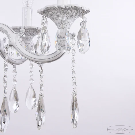 Подвесная люстра Bohemia AL7801 AL78101/6/175 A WMN (220V, хрусталь, свеча)