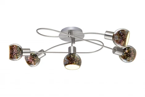 Потолочная люстра Arte Lamp Illusione A6125PL-5SS