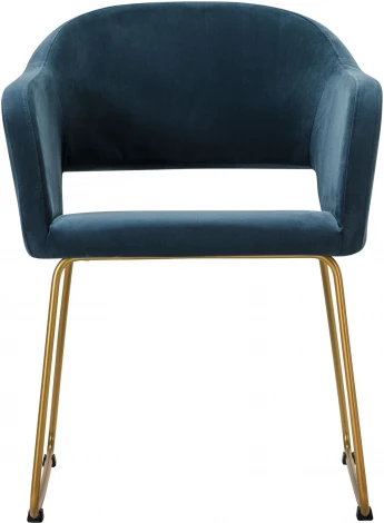 Кресло Oscar Diag blue/Линк золото R-Home арт.410118164h_Diagblue