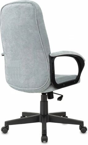 Кресло руководителя Бюрократ CH 002 Fabric серо-голубой Light-28 крестов. пластик