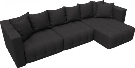 Диван угловой Лига-052 НПБ Лонг угол универсальный Лига Диванов (Замша) арт.128837