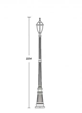 Наземный фонарь Oasis Light California S 84209