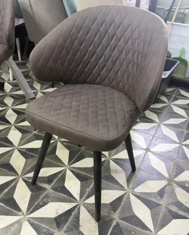 Стул ХИЛТ 360 град.поворот., цвет B5 Капучино, велюр / черный каркас M-City 64796