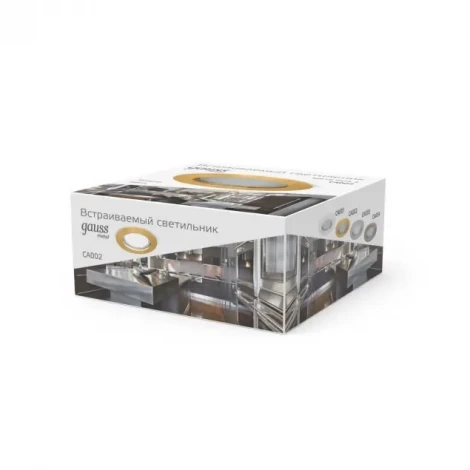 Встраиваемый точечный светильник Gauss Metal CA002