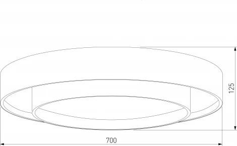 Потолочный светильник круглый светодиодный с пультом Eurosvet Force 90331/2 серый (регулировка яркости, 220V, круглые)