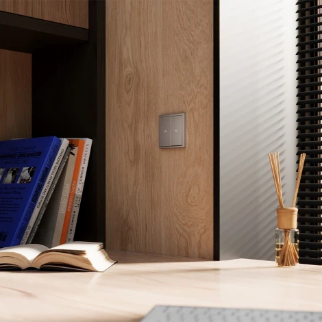 Клавиши для выключателя/переключателя двухклавишного (хлопок) Voltum S70 VLS002514