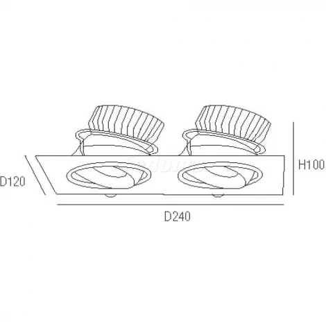 Donolux DL18461 DL18461/02WW-White SQ Dim