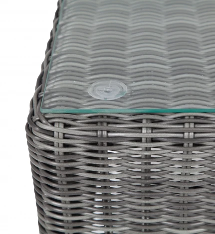 Столик журнальный из искусственного ротанга, цвет графит 4SIS Кон Панна YH-S4517W-1 graphite