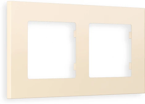 Рамка Ambrella Volt ALFA Qubi (Бежевый матовый) 2-ая AF250332