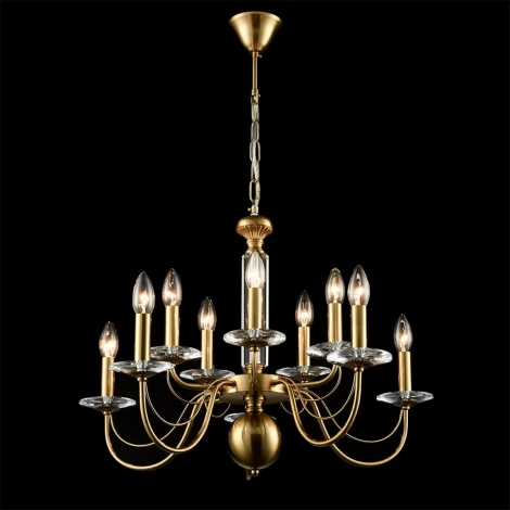 Подвесная люстра Lumion Incanto 8033/10 медь, металл/стекло Е14 10*40W 220V
