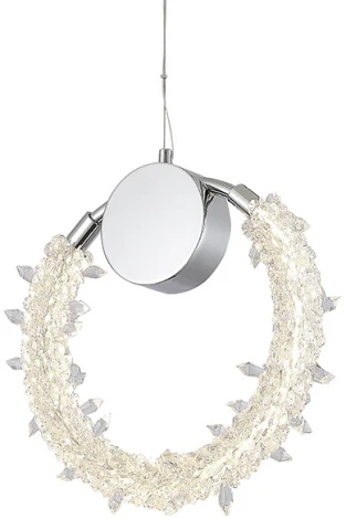 Подвесной светильник хрустальный светодиодный Newport 8280 8280/S (220V, на тросе, кольцо)