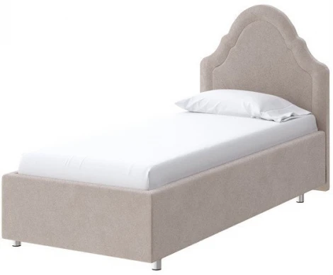 PROxSON Кровать Эльза (Ткань: Велюр Monopoly Миндаль (111)) 90x200