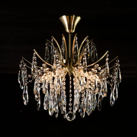 Потолочная люстра на штанге Citilux Селена CL302163 (220V, хрусталь)