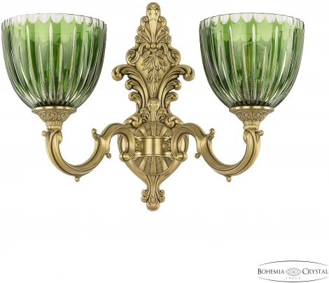 Бра Bohemia Verona 7214B14/2/175 FP P1 U Clear-Green/H-1K