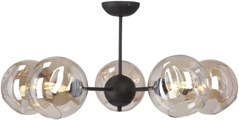 Потолочная люстра на штанге V4321/5PL Vitaluce (220V, шар, молекулы)