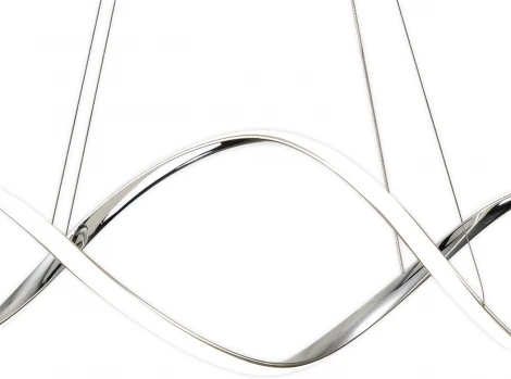 Подвесной светильник с таймером Escada Knot 10236/1 LED*60W Chrome 10236/1LED (220V, пульт управления, на тросе)