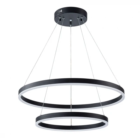 Подвесной светильник ярусный Arte Lamp Siren A2548SP-75BK (LED, 220V, на тросе, кольцо)