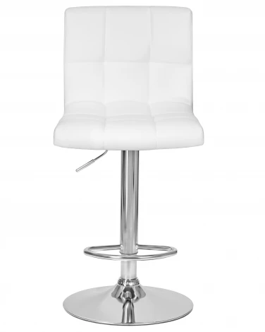 Стул барный DOBRIN CANDY (белый) 5006-LM CANDY, цвет сиденья белый, основания хром