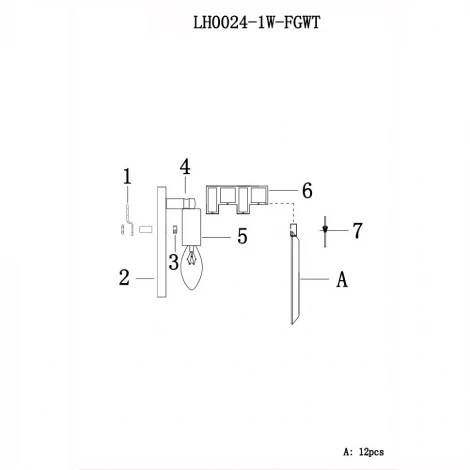 Бра Lumien Hall Nara LH0024/1W-FGWT