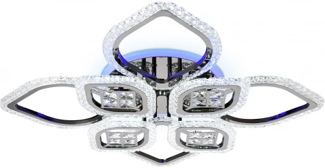 Потолочная люстра Ambrella Acrylica FA2835 (регулировка яркости, LED, 220V, пульт управления, цветы)