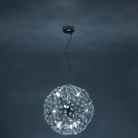Подвесная люстра Citilux Betsy EL322P09.1 (220V, хрусталь, на тросе, шар)