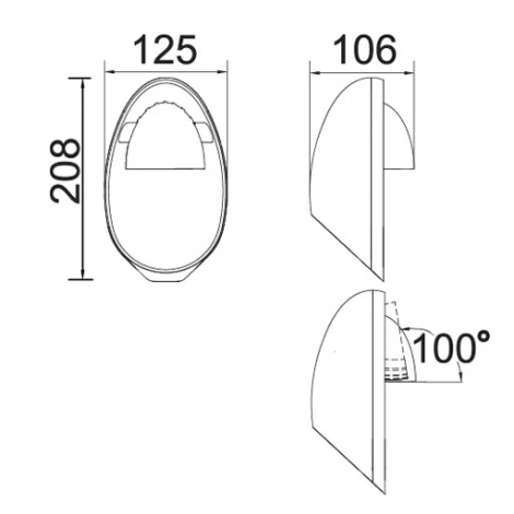 Настенный светильник уличный Oasis Light W6160 S