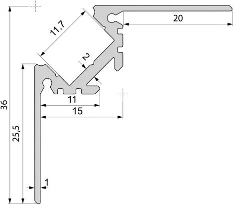 Профиль для светодиодной ленты AV-02-10 970450 Deko-Light